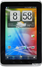 HTC Flyer's main screen