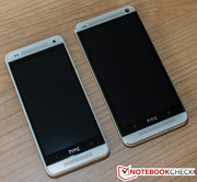 Direct size comparison of the two models. Both devices...