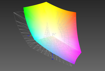 AdobeRGB color space coverage (73.19 %)