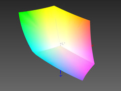 Colorspace sRGB: 99.98% (color profile: Photo)