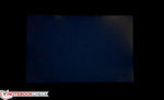 Backlight bleeding with a blue hue