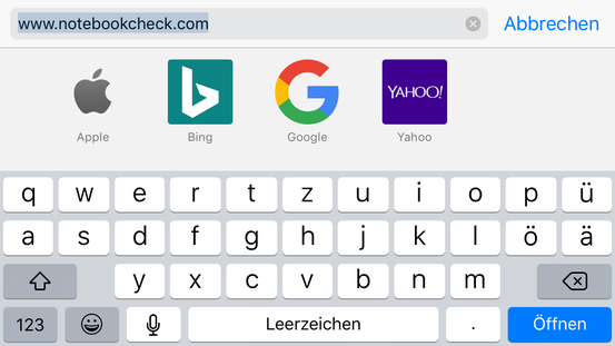 Keyboard landscape mode