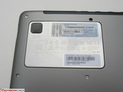 Close-up of HDD cover