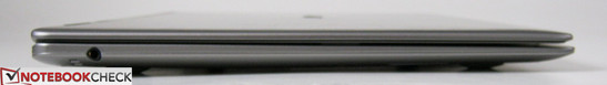 Left: Combo 3.5mm audio jack