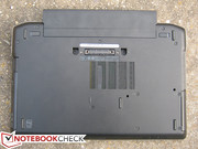 The underside and the E-Dock connector