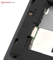 Once the battery is removed, the SIM card slot is accessible.