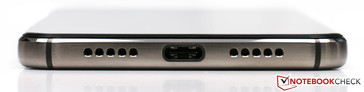 bottom: speaker, USB Type-C, microphone