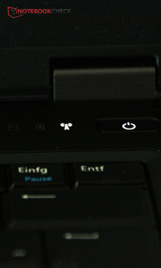 The status lights are on the inside...