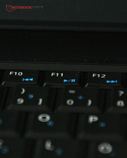 Even multimedia functions can be used via the Fn key.