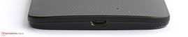 Lower edge: Micro-USB port