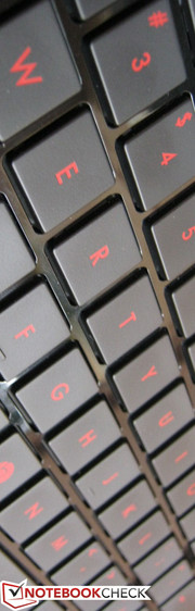 We love the chiclet keyboard, but the keys could have used more depth while typing