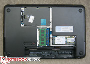 The removable RAM/HDD/WLAN/mSATA slots are neatly laid out