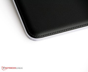 Faux-leather covers the back, giving it a very non-slip surface.