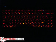 We couldn't move back to unlit keys after spoiling ourselves with the red glow