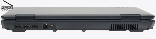 Back Side: 3x USB-2.0, 54k-Modem, Power Connector, Fan
