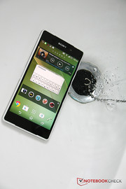 Taking pictures and making calls in fresh water is possible for up to 30 minutes.
