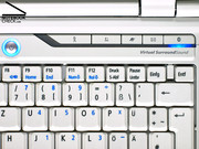 The control panel of the Acer Aspire 2920 offers various hot keys,...