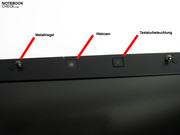 Various functions in the display bezel.