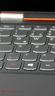 The keyboard is illuminated and is designed stylishly.
