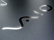 ... with gently curved Vaio imprint...,