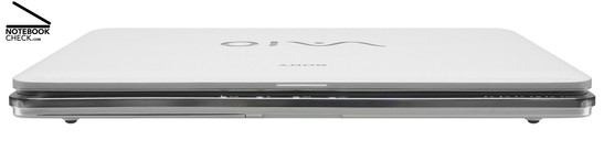Sony Vaio VGN-CR31S/W Front Side: Play, Pause, Stop, Previous, Next buttons, Indicator LEDs
