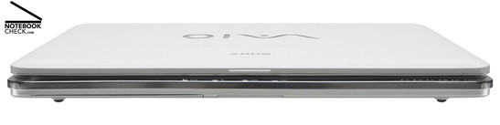 Sony Vaio VGN-CR31S/W Front Side: Play, Pause, Stop, Previous, Next buttons, Indicator LEDs