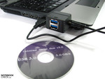 In the scope of delivery: Driver CD, adapter cable and ExpressCard/34 with 2 USB 3.0s