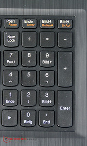 A number pad also belongs to the configuration.