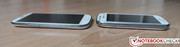 the devices' thickness difference is seen here.