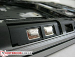Right speaker with grille removed Right speaker with grille removed