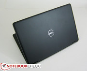 The design is matte everywhere save for the Dell and Latitude logos