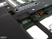 The SIM card slot can be reached over the battery