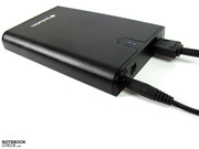 as powered eSata ports are rare, you'll need an additional USB connection to power the device