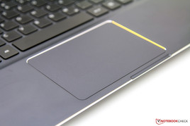 Generous touchpad. The keys are integrated.
