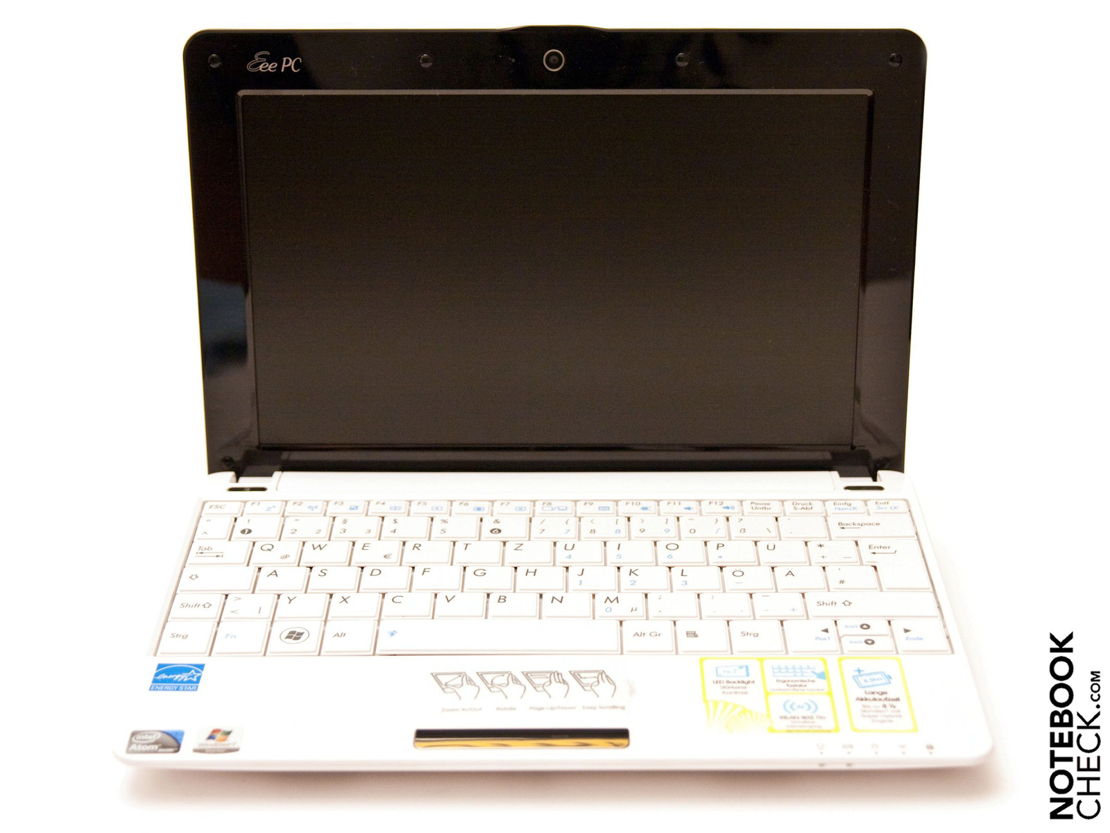 Review Asus Eee Pc 1005ha M Win7 Netbook Notebookcheck Net Reviews