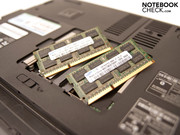 A 4 GByte DDR3-8500 RAM from Samsung in two interfaces