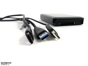 We tested eSATA, USB 3.0 and USB 2.0.