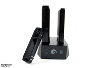 Thanks to the adaptor, the harddrive dock can be upgraded with both variants of the GoFlex Ultraportable series