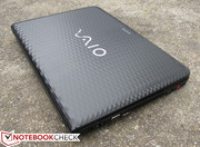 Excluding the honeycomb texture, the notebook shares many features with the Vaio VPC-CA1S1E