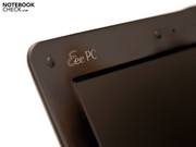 The Eee PC Logo is, as always, on the display's upper left
