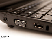 There is 1 USB, VGA, DC-in, Kensington lock and ...
