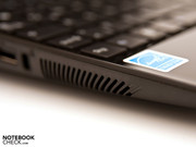 ... the vent for the case's fan on the left