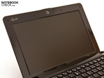 The matt 10.1 inch display with LED backlight.