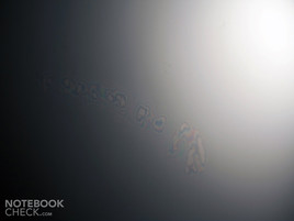 ...image distortions are created, obviously caused by the screen sticking to the glare layer