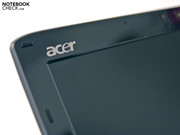 The Acer logo can be found at the top left of the screen.