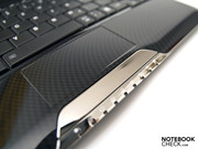 The touchpad is submerged elegantly into the case...