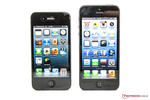 Size comparison: Apple iPhone 4S vs. Apple iPhone 5.