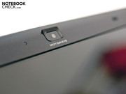 The integrated webcam with a resolution of 640 x 480 Pixel