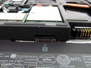The corresponding SIM slot is located in the battery shaft