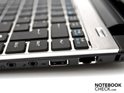 ...along with the audio ports, LAN and Kensington lock slot.